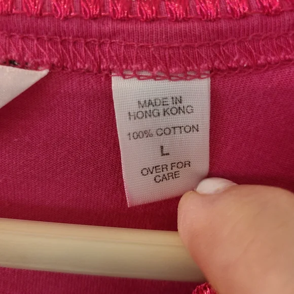 Victoria's Secret Fuchsia Nightshirt with Gold Logo - Picture 2 of 6